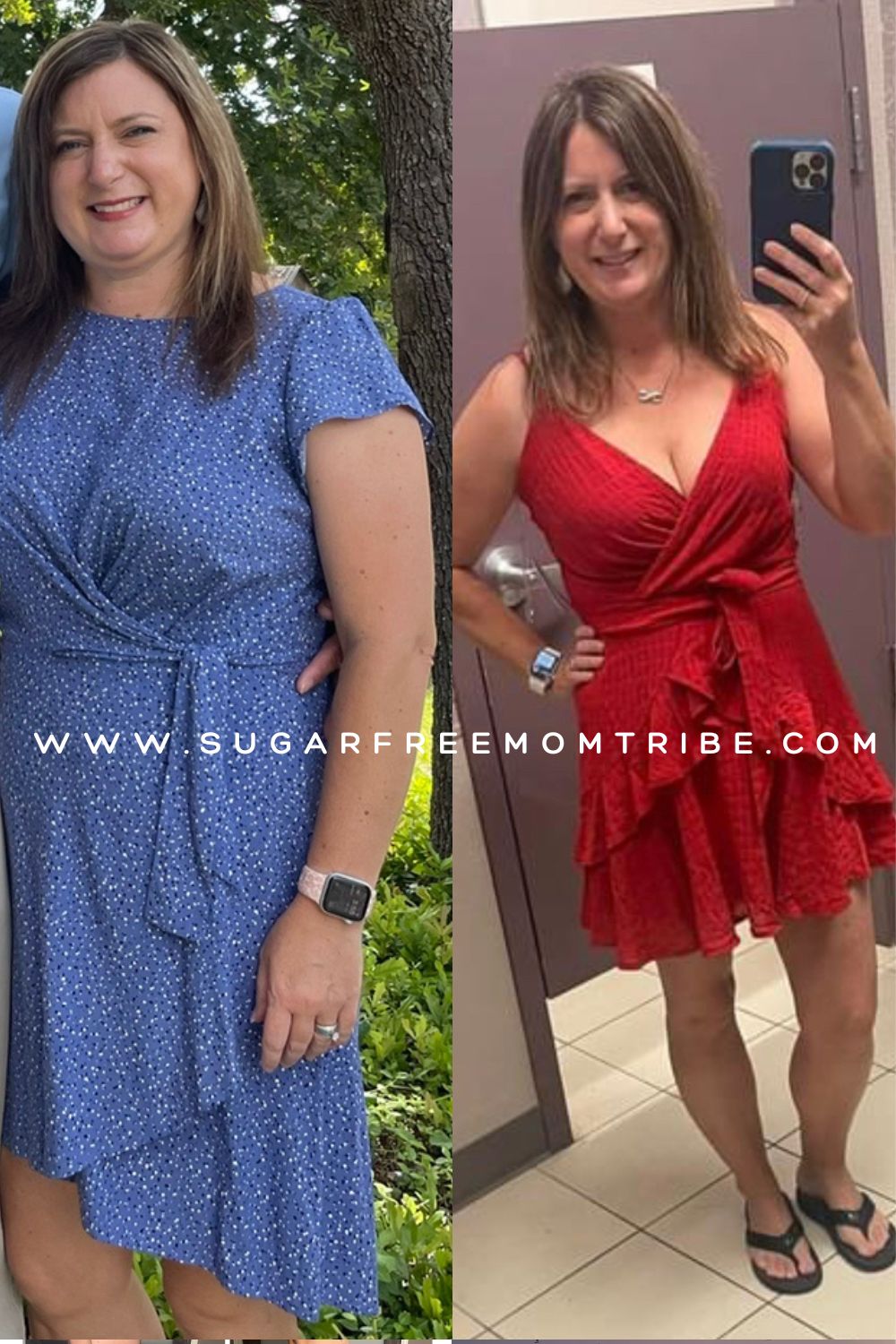 Kristi's before and after weight loss photos
